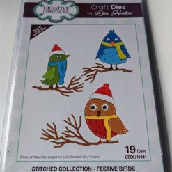 Stitched collection festive bird dies