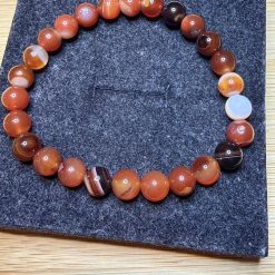 Red agate crystal bracelet