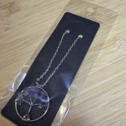 Amethyst crystal tree of life necklace 1 Amethyst crystal tree of life necklace 1