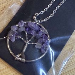 Amethyst crystal tree of life necklace 2 Amethyst crystal tree of life necklace 2