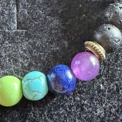Chakra Bracelet, Lava Stone 1 Chakra Bracelet, Lava Stone 1