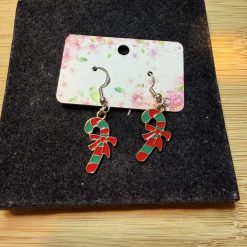 Candy cane earrings