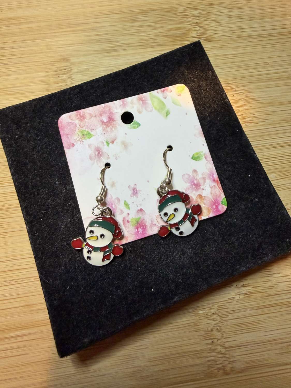 Christmas snowman earrings Christmas snowman earrings