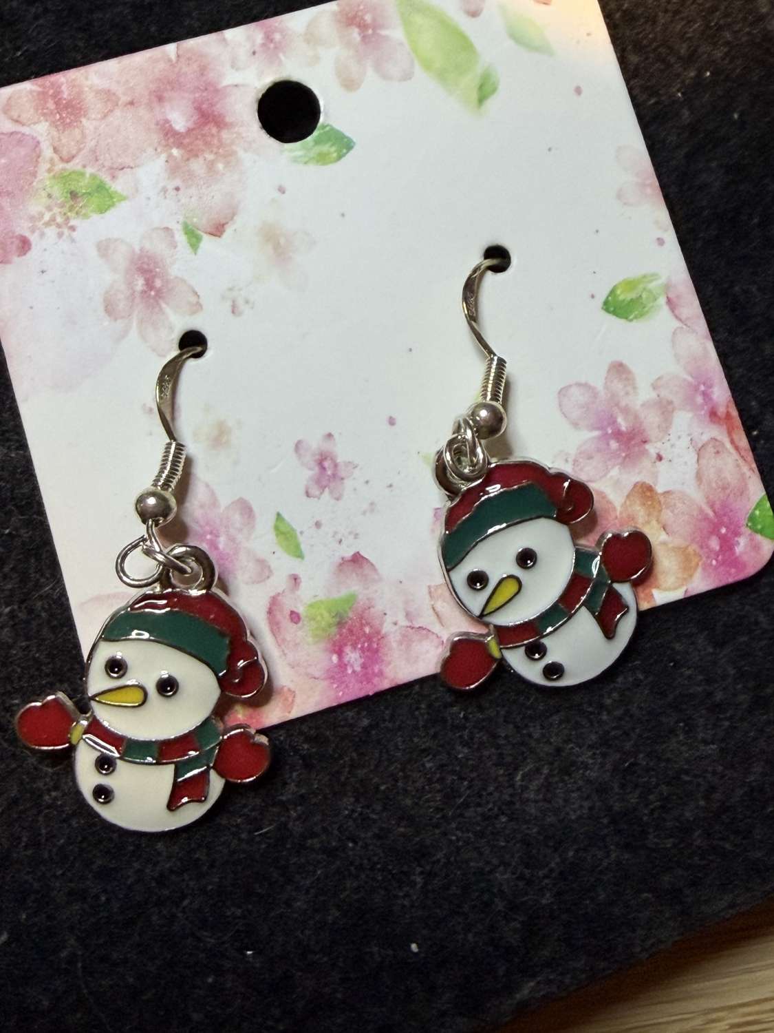 Christmas snowman earrings Christmas snowman earrings