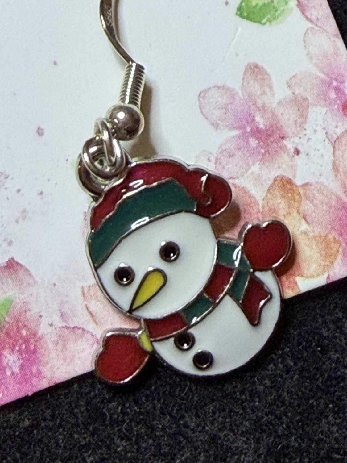Christmas snowman earrings Christmas snowman earrings