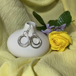 Sterling Silver Double Hoop Earrings