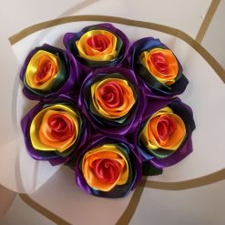 Handmade Rainbow Rose Bouquet