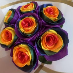 Handmade Rainbow Rose Bouquet 1 Handmade Rainbow Rose Bouquet 1