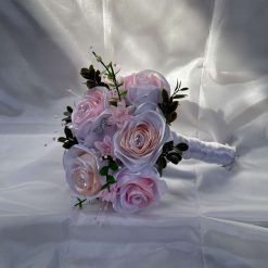 Baby pink , Peach & White Twisted Roses Wedding Boutique Unique.
