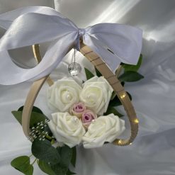 Hanging or Standing Wedding Wreath with Lights