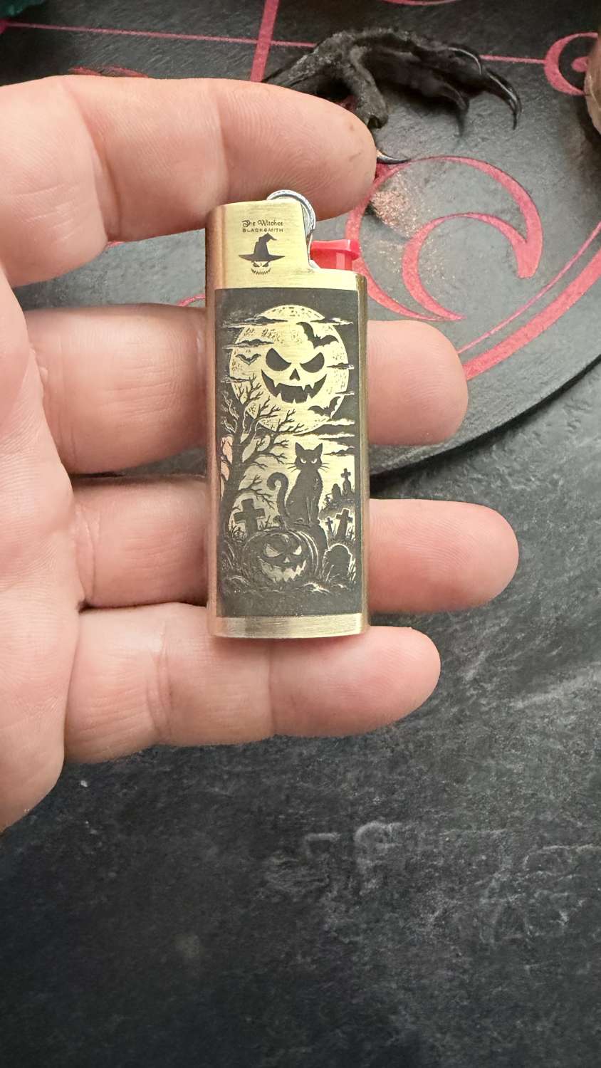 Halloween Scene Mini Bic lighter case Halloween Scene Mini Bic lighter case