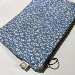 Wildflower Quilted Double Zip Pouch - Brown Zip 3 Wildflower Quilted Double Zip Pouch - Brown Zip 3