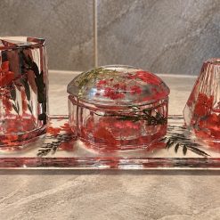 Handmade Resin Bathroom Set  Custom Colours Available