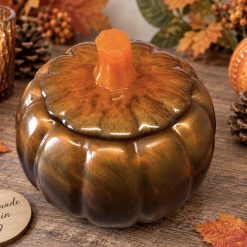 Handmade Resin Pumpkin Jar with Lid – Autumn Home Décor & Trinket Pot