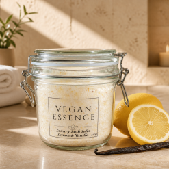 Vegan Luxury Bath Salts - Lemon & Vanilla