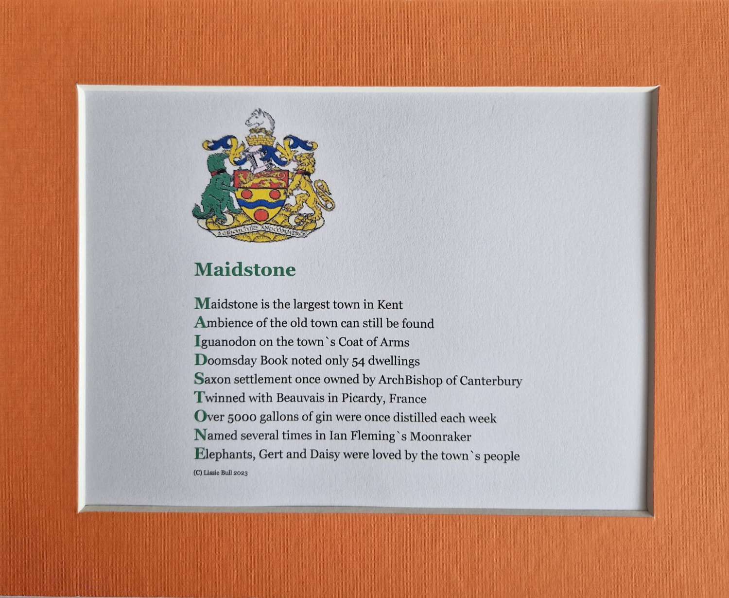 Maidstone poem Place name Poems 6