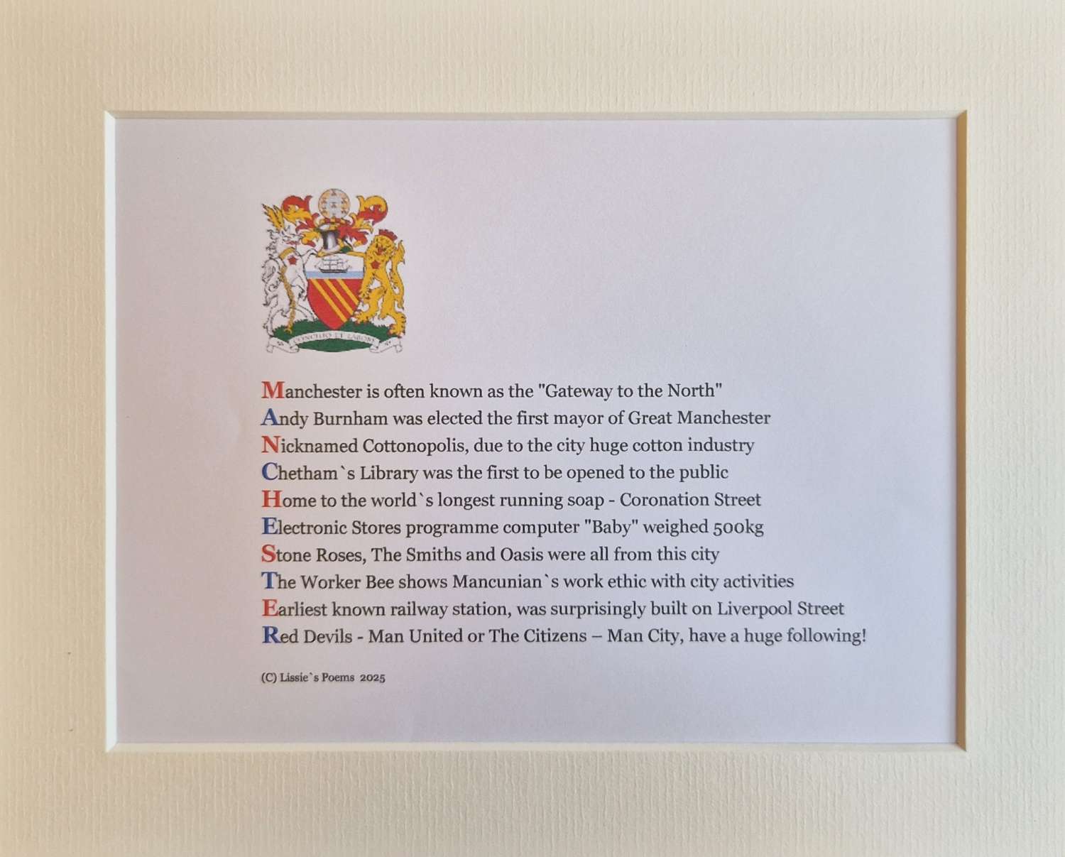 Manchester Place name Poems 8