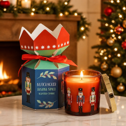 Nutcracker Christmas Candle