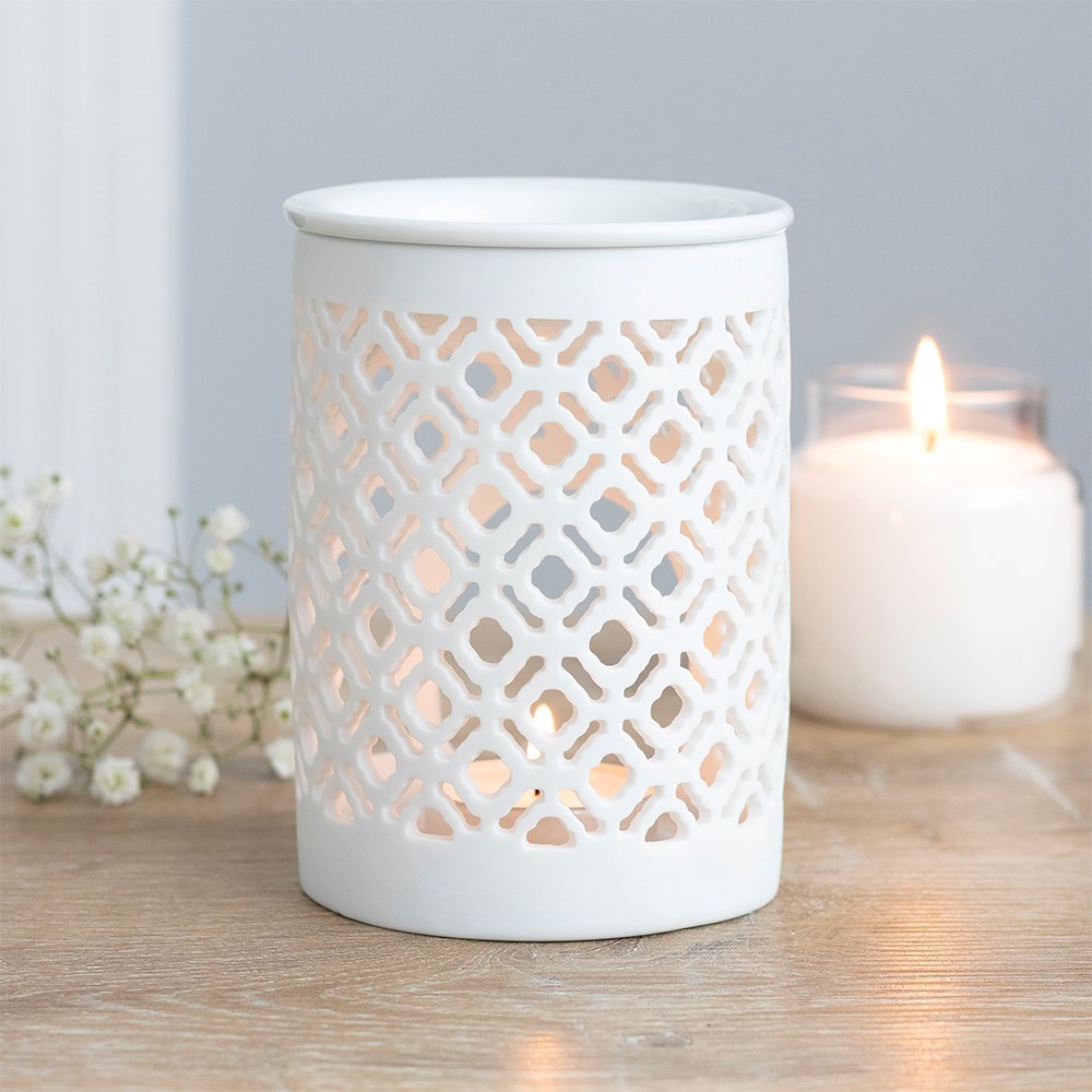 Lattice Pattern Wax Melt Burner Lattice Pattern Wax Melt Burner