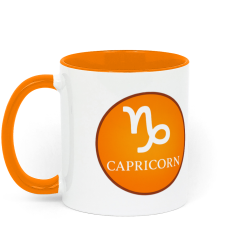 Aquarius, Astrology Coffee Mug - Blue and White