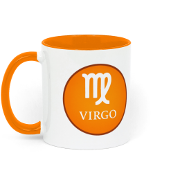 Aquarius, Astrology Coffee Mug - Blue and White
