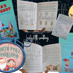 Santa's Workshop Christmas countdown story activity booklet