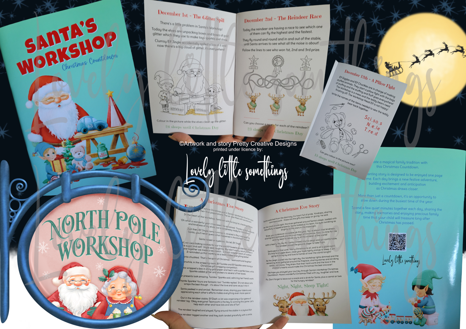 Santa's Workshop Christmas countdown story activity booklet Santa's Workshop Christmas countdown story activity booklet