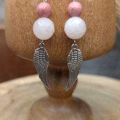 Wings of love jewellery set - Rose quartz 1 Wings of love jewellery set - Rose quartz 1