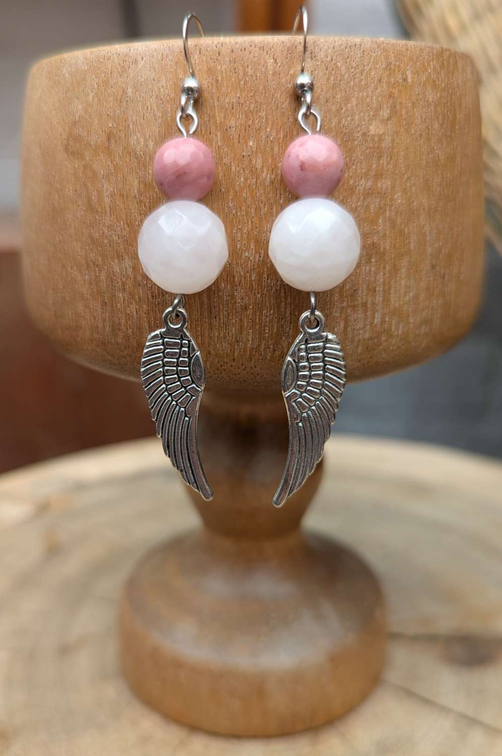 Wings of love jewellery set - Rose quartz Wings of love jewellery set - Rose quartz