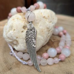Wings of love jewellery set - Rose quartz 2 Wings of love jewellery set - Rose quartz 2