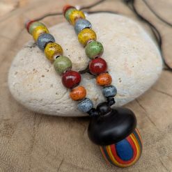 Rainbow Acorn necklace