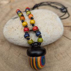 Rainbow Acorn necklace