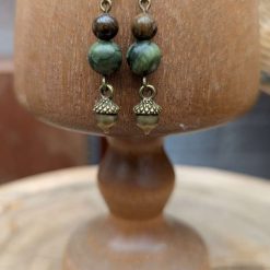 Oak leaf Jewellery set Jade 2