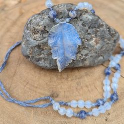 Leaf jewellery set - Opalite 2