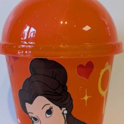 Beauty and the Beast beaker with lid and straw