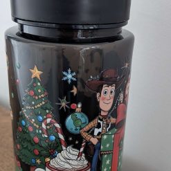 Toy Story theme drinks bottle with pop up straw