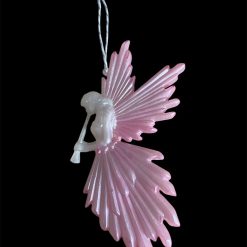 ✨ BLUSH PINK & PEARLESCENT RESIN ANGEL DECORATION ✨