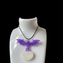 ✨ PURPLE BAT & PUMPKIN HALLOWEEN NECKLACE ✨