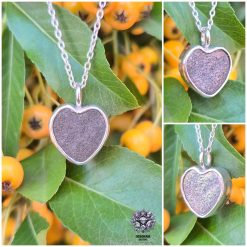 Pendant Only - Pyrite Heart Sterling Silver Pendant