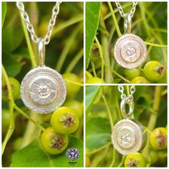 Pendant Only - Moissanite Aztec Sun Sterling Silver Pendant