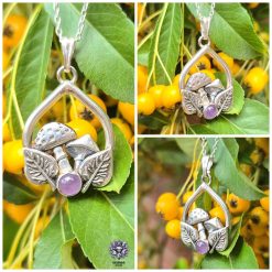 Pendant Only - Lavender Amethyst Nature Inspired Sterling Silver Pendant