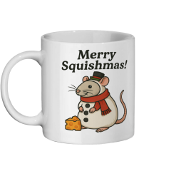 Merry Ratmas Christmas Tree Coffee Mug - White