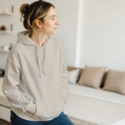 Be Gentle With Yourself Hoodie – Self Care & Kindness – You’re Learning as You Go – Sand Hoodie 2