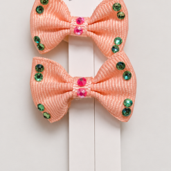 2pk Girls pink bobbles