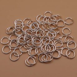 50pcs Sterling Silver OPEN JUMP RINGS - 3mm, 4mm, 5mm, 6mm, 7mm (22 gauge/0.64mm)