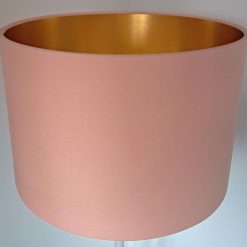 The Golden Peach Lampshade Handmade in the UK