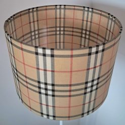 Vintage Burberry Lampshade handmade in the UK 2