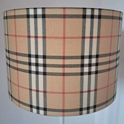 Vintage Burberry Lampshade handmade in the UK 1