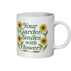 Your Garden Smiles With Flowers 103 Coffee Mug - White 1