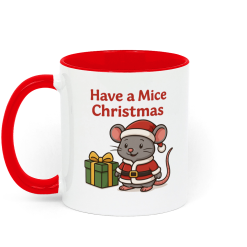 Merry Christmas Mouse Coffee Mug - White